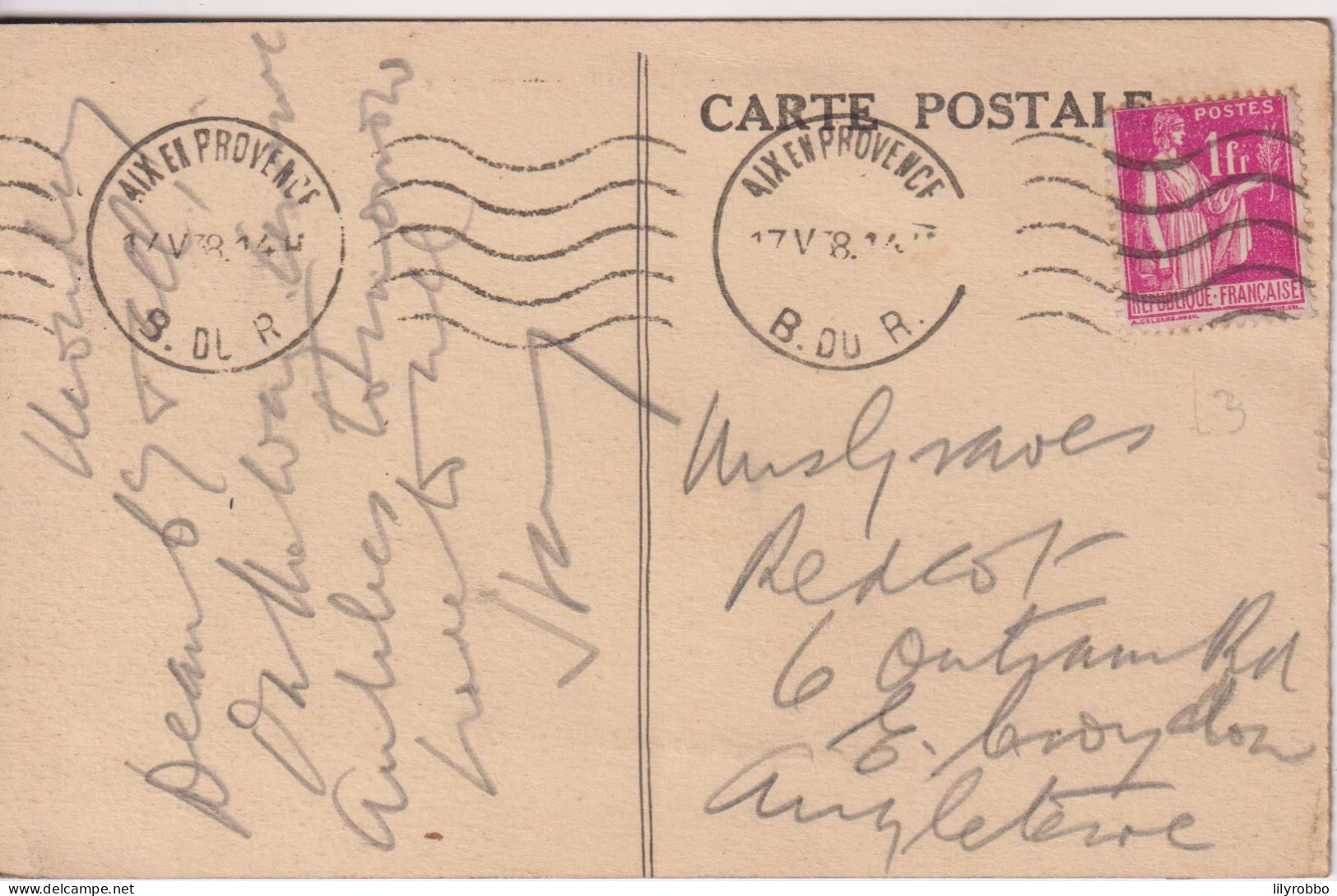 FRANCE - Vierzon.  Rue De La Republique.  VG Postmarks August 1914 O The UK - Vierzon