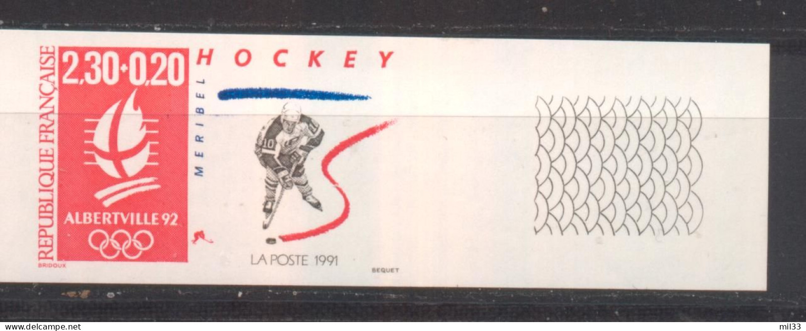 J.O. D'Albertville Hockey YT 2677 De 1991 Sans Trace Charnière - Unclassified