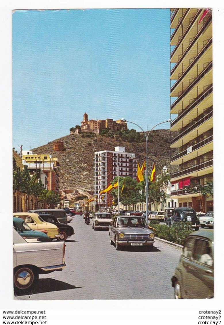 CULLERA Valencia N°7 Avenida De Peris Mencheta En 1967 VOIR ZOOM Simca 1500 Ariane Land Rover Fiat Peugeot 404 - Valencia