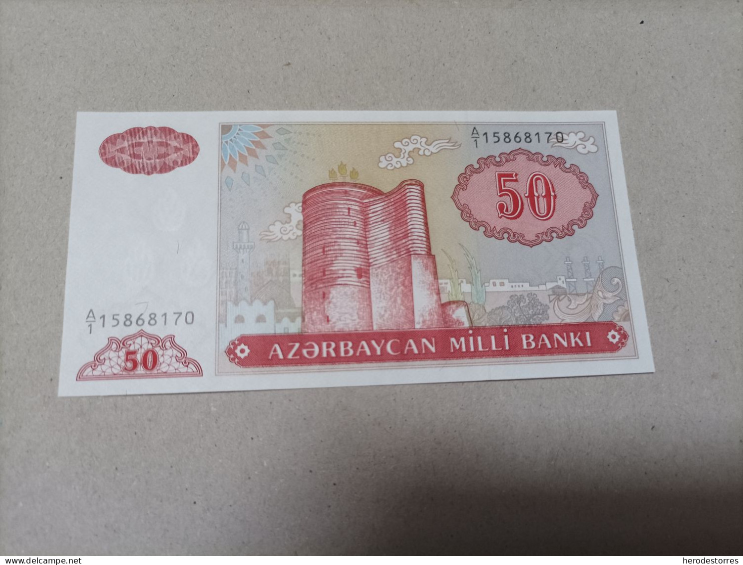 Billete Azerbaiyán, 50 Manat, Año 1993, Serie A, UNC - Aserbaidschan