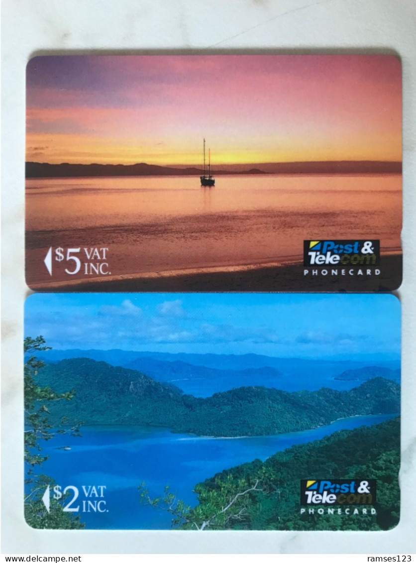 2 CARDS FIDJI  01FJC   01FJB - Fiji