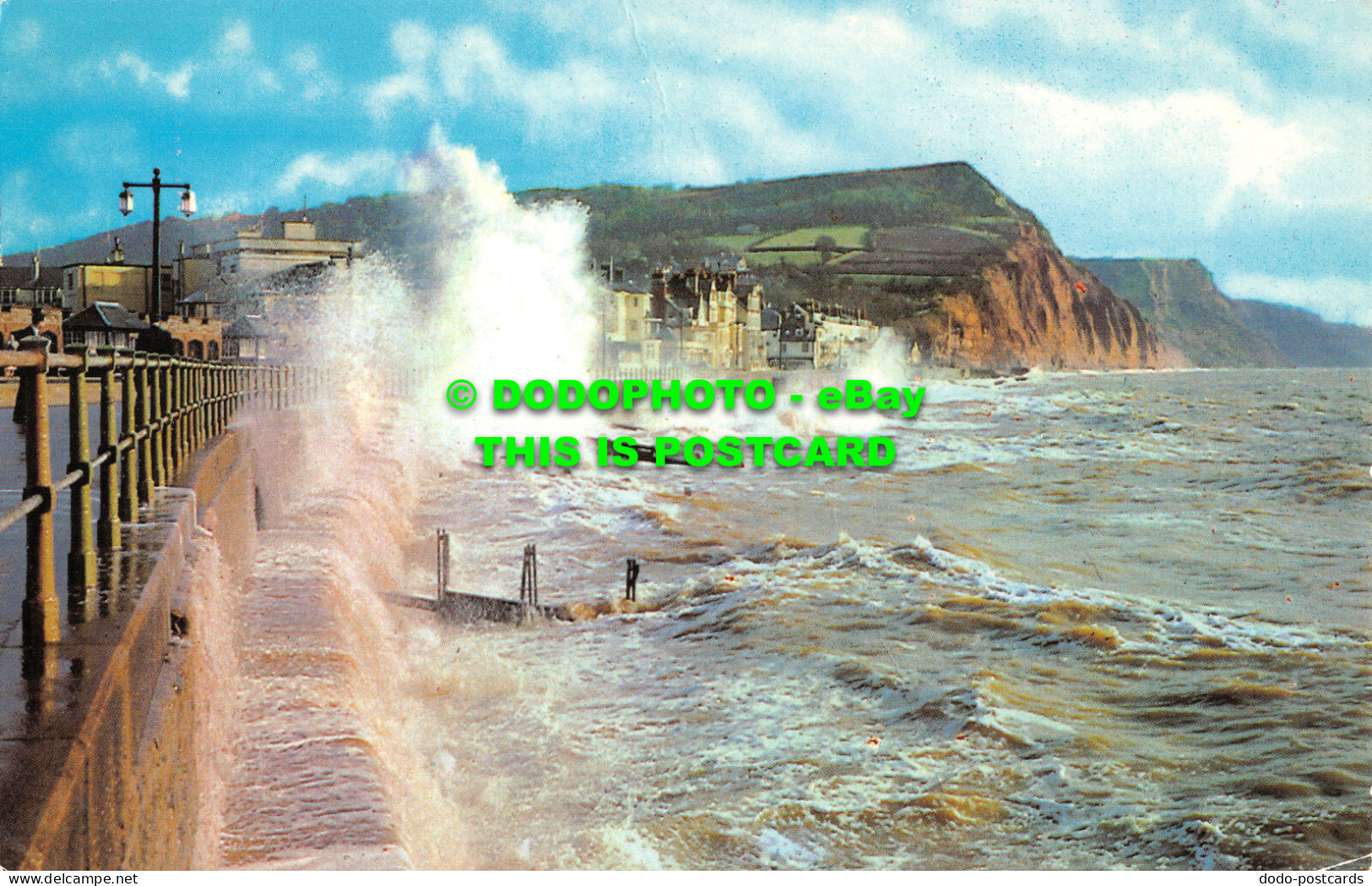 R527091 Rough Sea At Sidmouth. Postcard - Welt