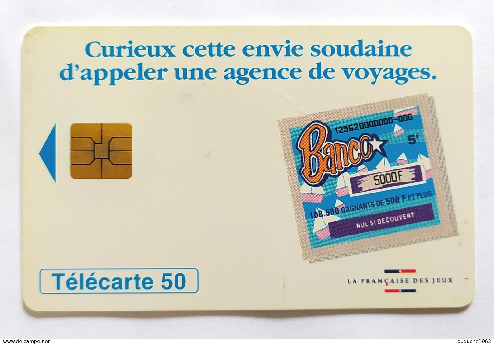 Télécarte France - Française Des Jeux - Banco - Ohne Zuordnung