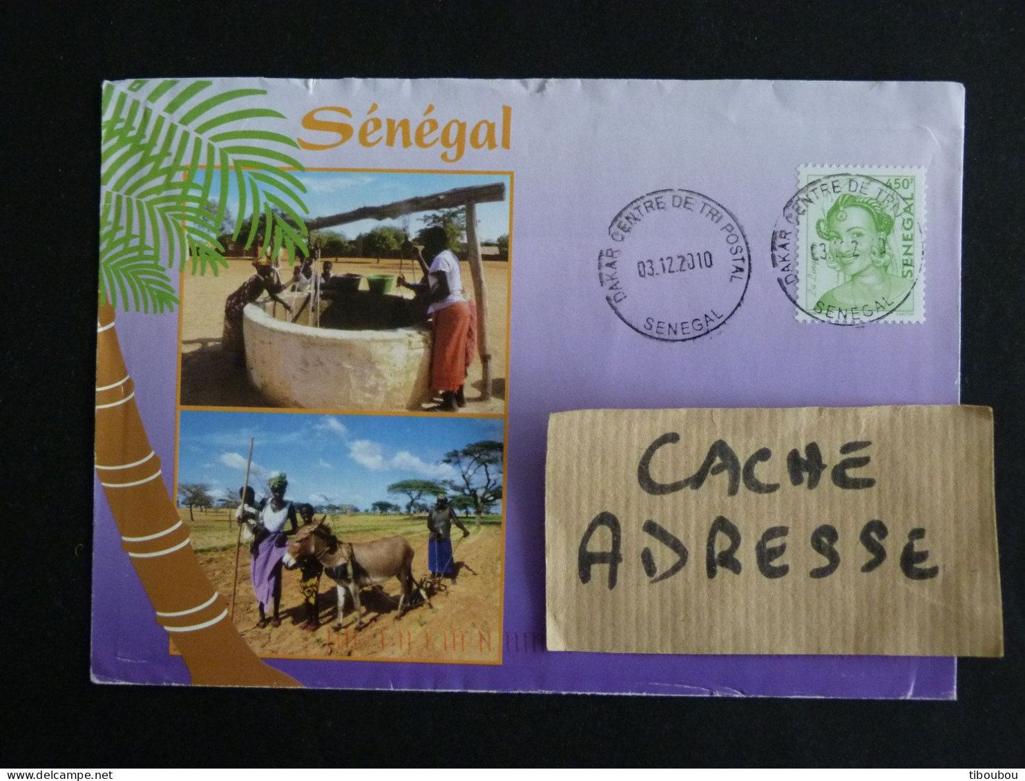 SENEGAL AVEC YT 1680AB COIFFURE LA LINGUERE - CACHET ROND MANUEL DAKAR CENTRE DE TRI POSTAL - Sénégal (1960-...)