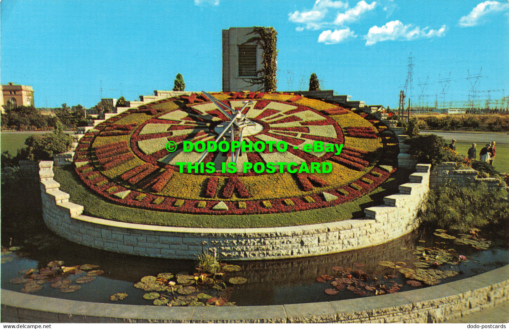 R527099 Ontario Hydro Floral Clock. Mira Jordan. Koppell Color Cards - Welt