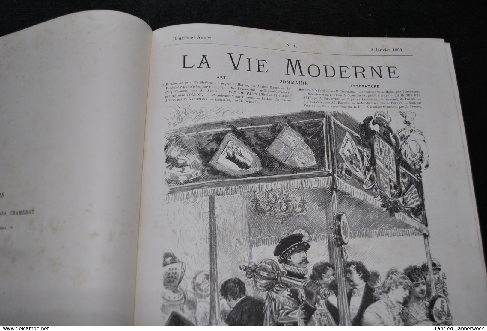 Revue La Vie Moderne Annuel 1880 2è Année 1 à 52 Complet Gravure Illustrations Chroniques Art Littérature Actualité RARE - Tijdschriften - Voor 1900