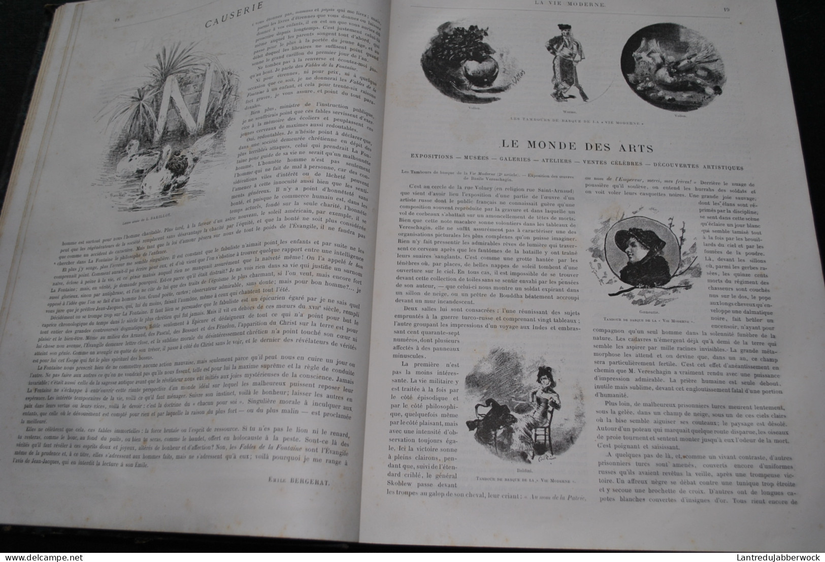 Revue La Vie Moderne Annuel 1880 2è Année 1 à 52 Complet Gravure Illustrations Chroniques Art Littérature Actualité RARE - Tijdschriften - Voor 1900