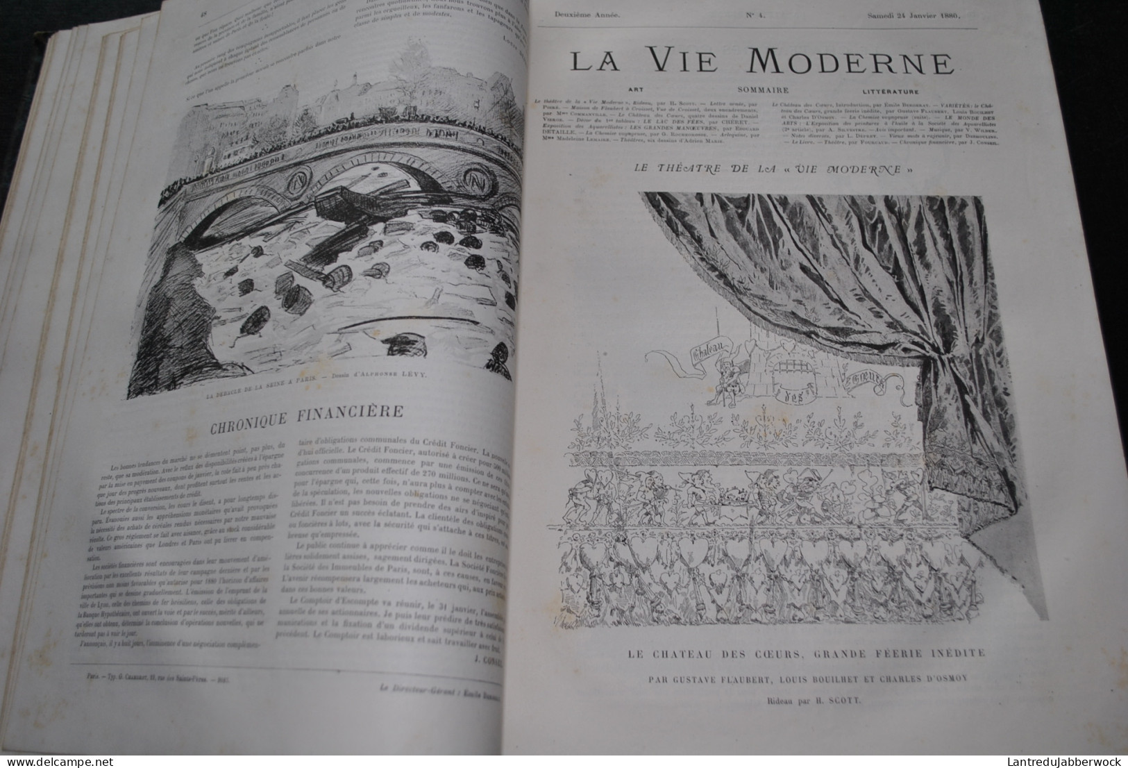 Revue La Vie Moderne Annuel 1880 2è Année 1 à 52 Complet Gravure Illustrations Chroniques Art Littérature Actualité RARE - Magazines - Before 1900