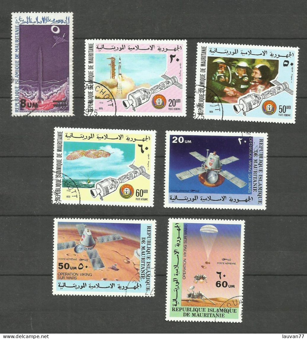 MAURITANIE POSTE AERIENNE N°150, 161 à 163, 175 à 177 Cote 5.80€ - Mauritanië (1960-...)