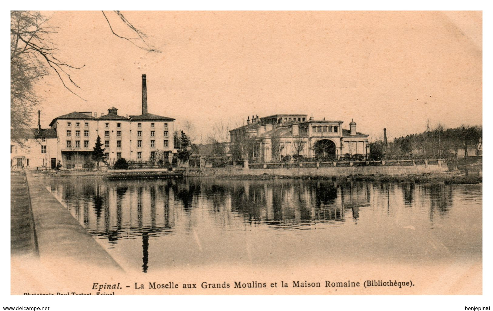 Epinal - La Moselle Aux Grands-Moulins Et La Maison Romaine (Bibliothèque) - Epinal