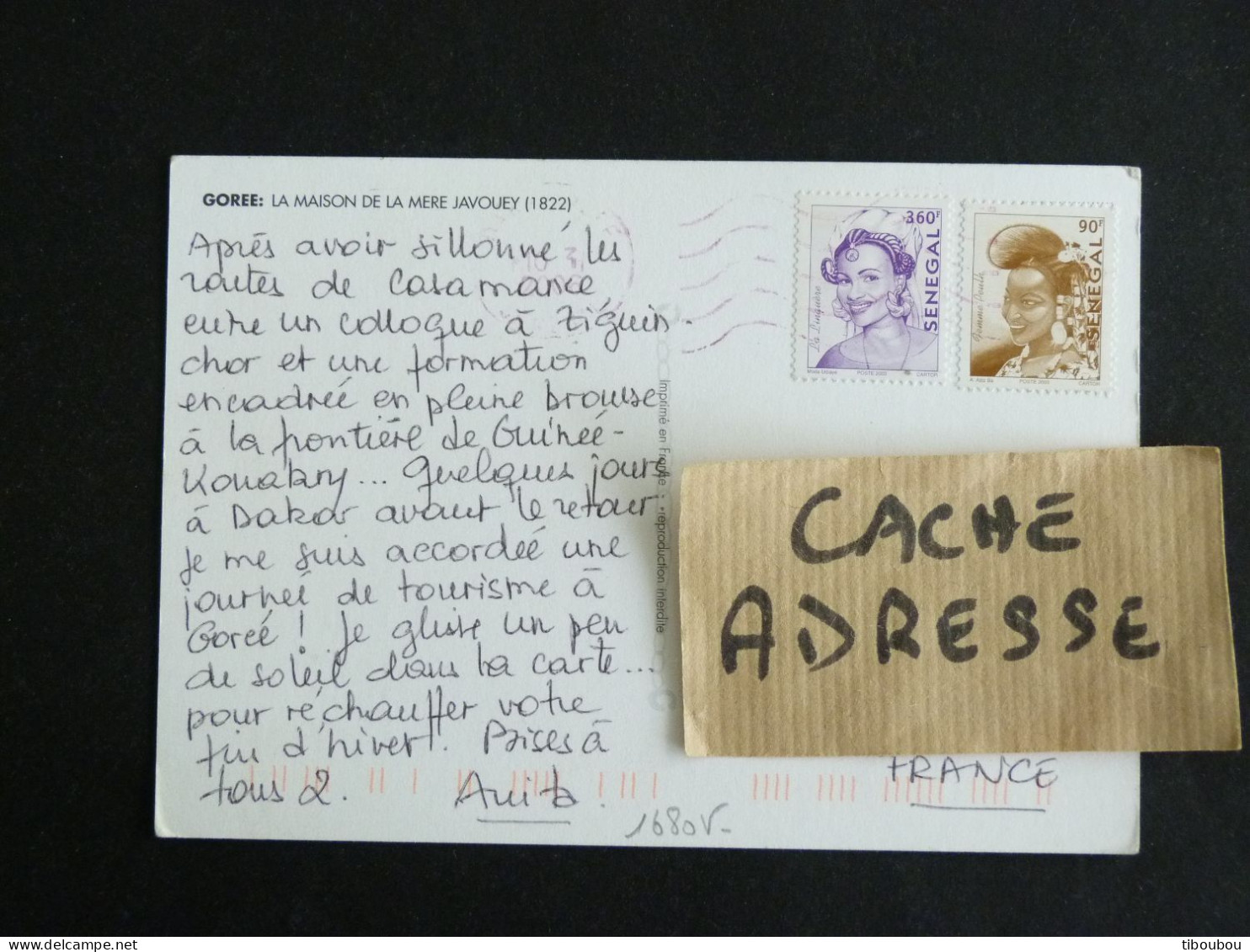 SENEGAL AVEC YT 1680V COIFFURE LA LINGUERE ET YT 1680L COIFFURE FEMME PEULH - GOREE MAISON MERE JAVOUEY - Senegal (1960-...)