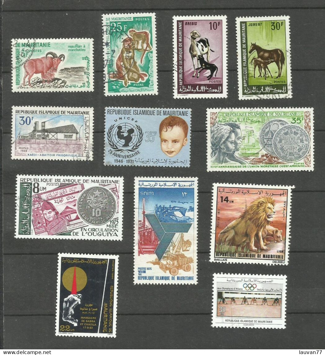 MAURITANIE N°143, 173, 257, 259, 274, 297, 304, 322, 340, 361, 594, 683H Cote 5.25€ - Mauretanien (1960-...)