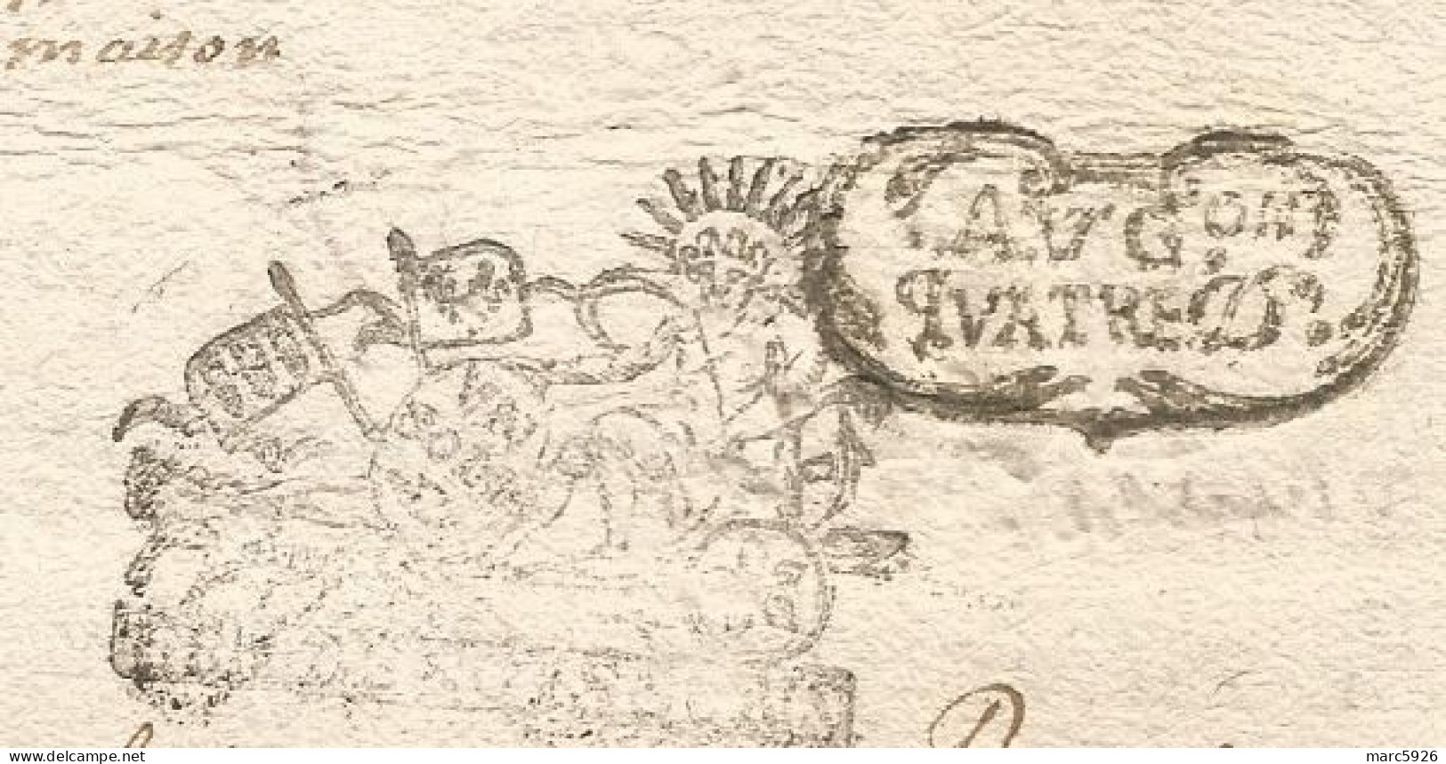 N°1980 ANCIENNE LETTRE PAR DEVANT LES NOTAIRES ROYAUX A DECHIFFRER DATE 1694 - Historische Dokumente