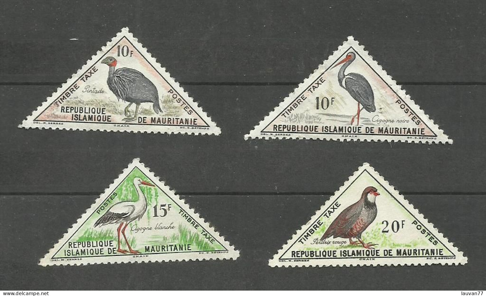 MAURITANIE TAXE N°42, 43, 45, 47 Cote 5.05€ - Mauretanien (1960-...)