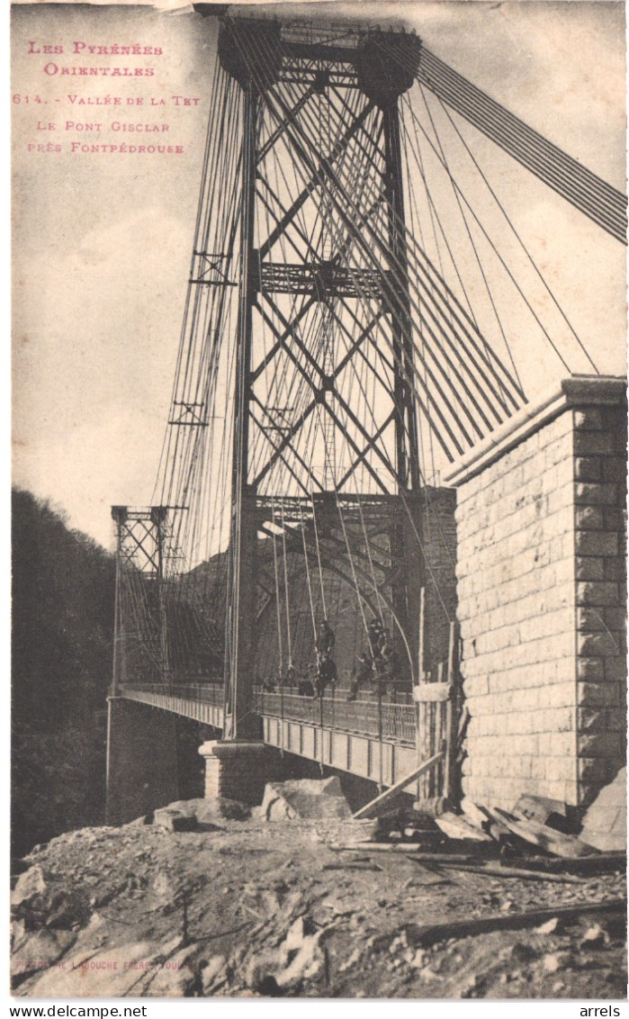 FR66 FONTPEDROUSE - Labouche 614 - Le Pont Gisclard - Construction - Ouvriers - Animée - Belle - Sonstige & Ohne Zuordnung