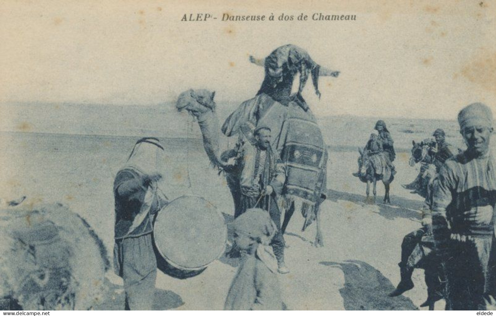 Acrobat Circus  Exercising On The Back Of A Camel Near Alep Syria . Acrobate à Dos De Chameau - Circus