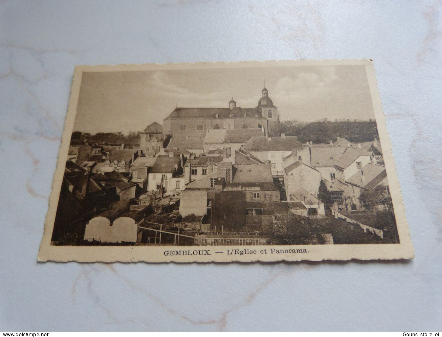 BC29-13 Cpa Gembloux L'église Et Panorama - Gembloux