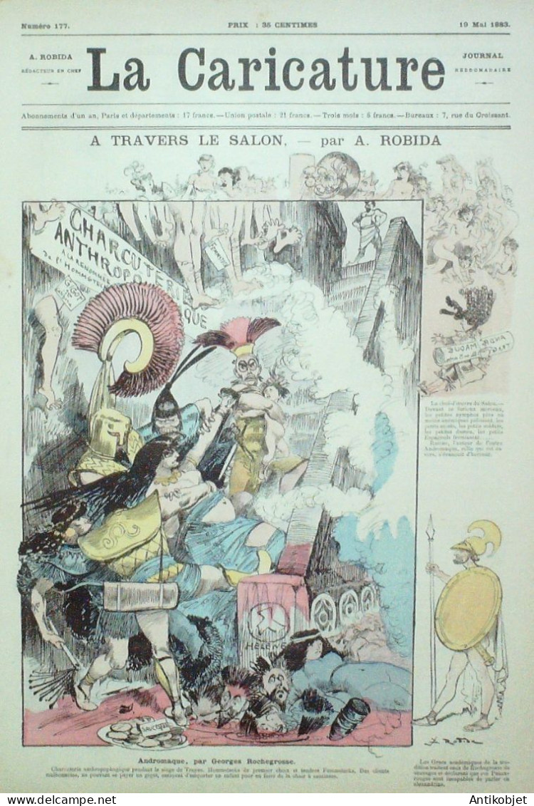La Caricature 1883 N°177 La Salon Robida Coiffures Hollandaises Draner Loys - Tijdschriften - Voor 1900