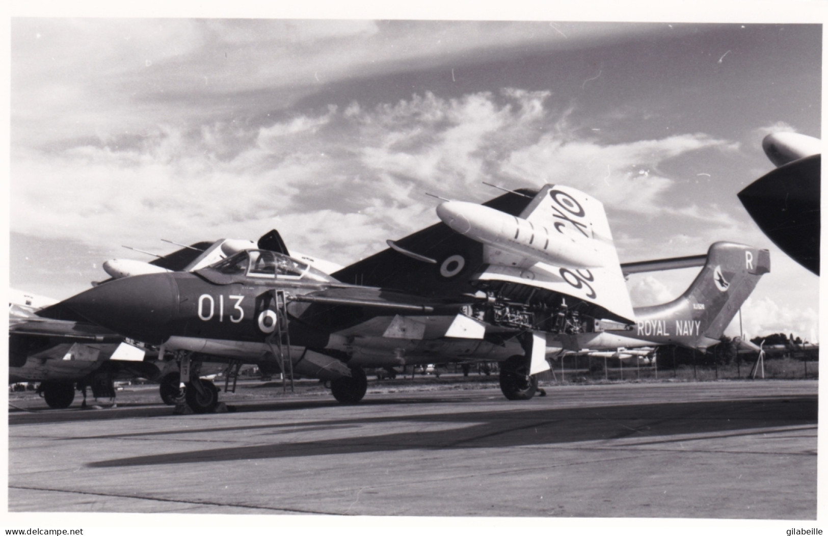 Photo Originale - Aviation - Militaria - Avion De Havilland Sea Vixen-  FAW 1 - ROYAL NAVY - Aviación