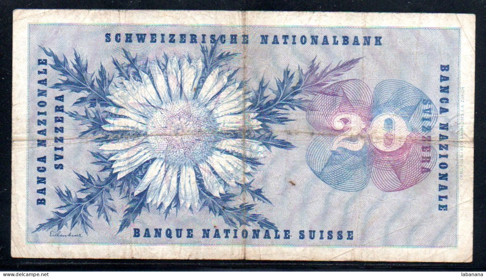 495-Suisse 20fr 1955 Série 7M - Schweiz