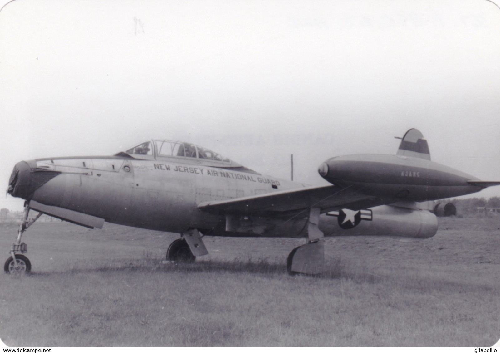 Photo Originale - Aviation - Militaria - Avion Republic F-84 Thunderjet - New Jersey National Guard - Aviación