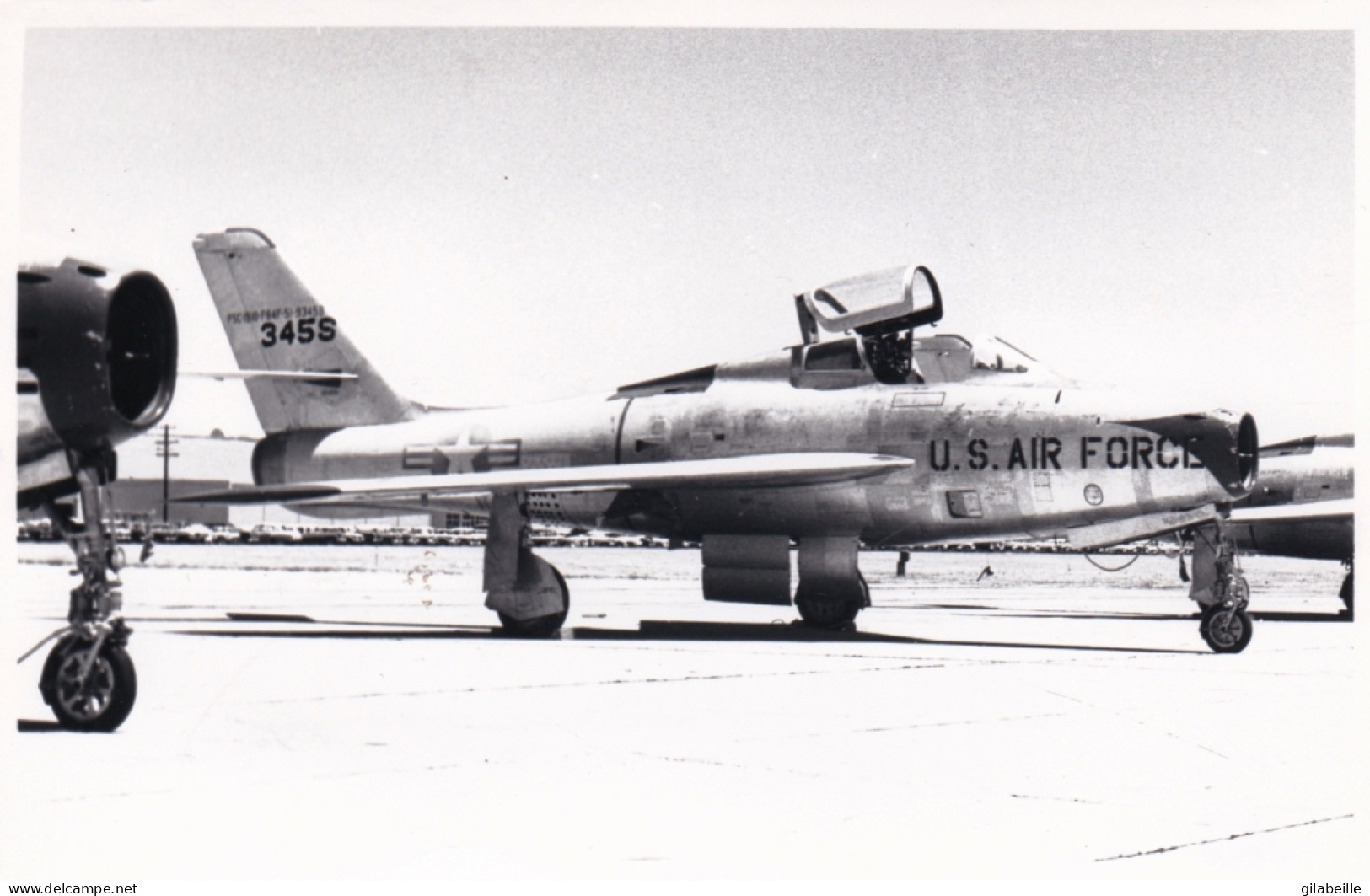 Photo Originale - Aviation - Militaria - Avion Republic F 84 E Thunderjet - Aviación