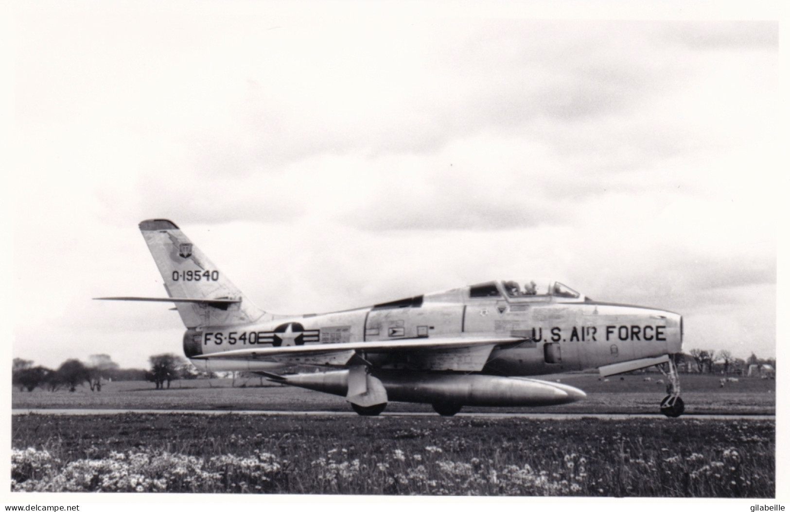 Photo Originale - Aviation - Militaria - Avion Republic F 84 E Thunderjet - US AIR FORCE - Luftfahrt