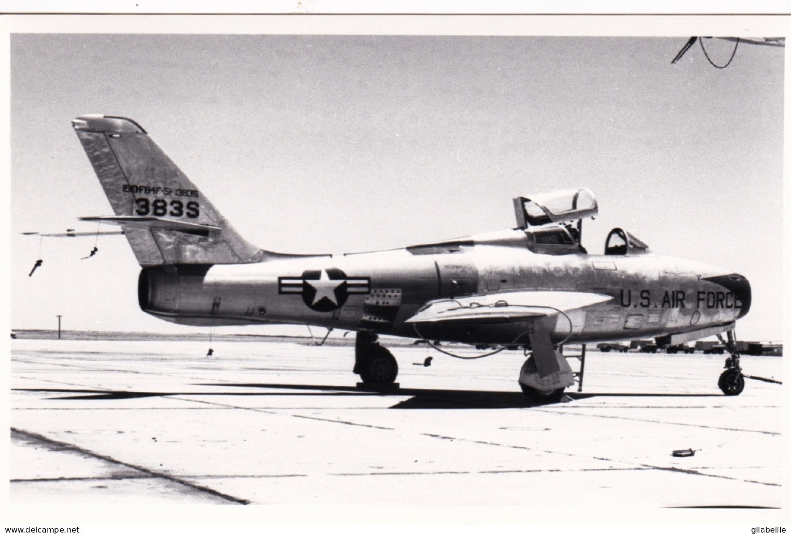 Photo Originale - Aviation - Militaria - Avion Chasseur Bombardier Republic F-84 Thunderjet - US AIR FORCE - Luftfahrt