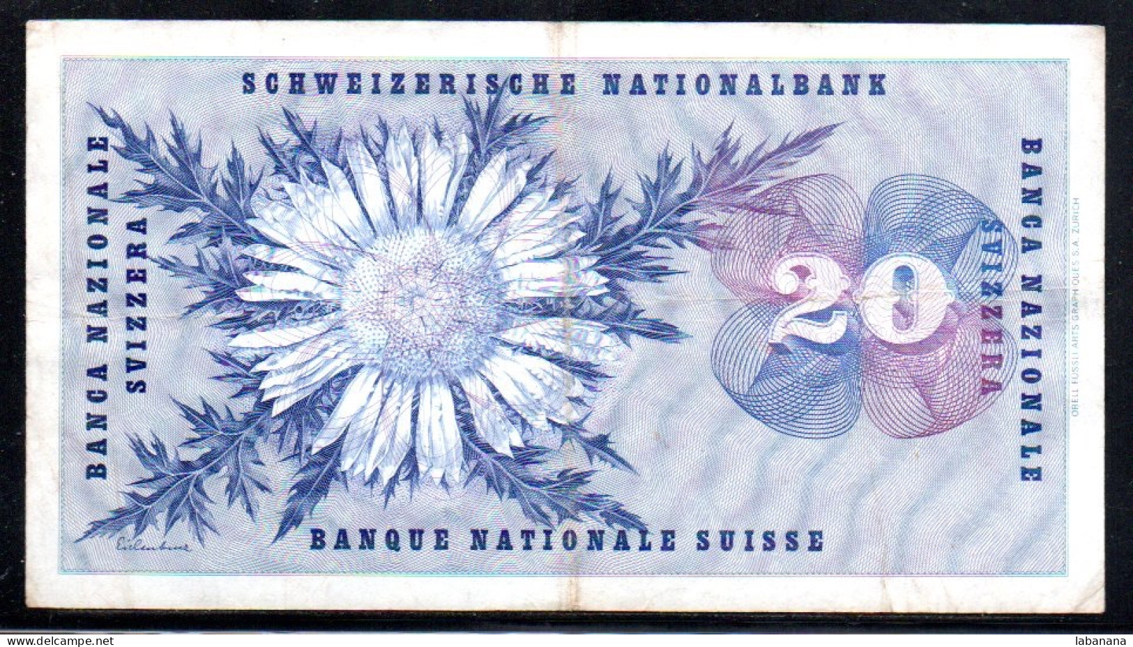 495-Suisse 20fr 1967 Série 53Z - Switzerland