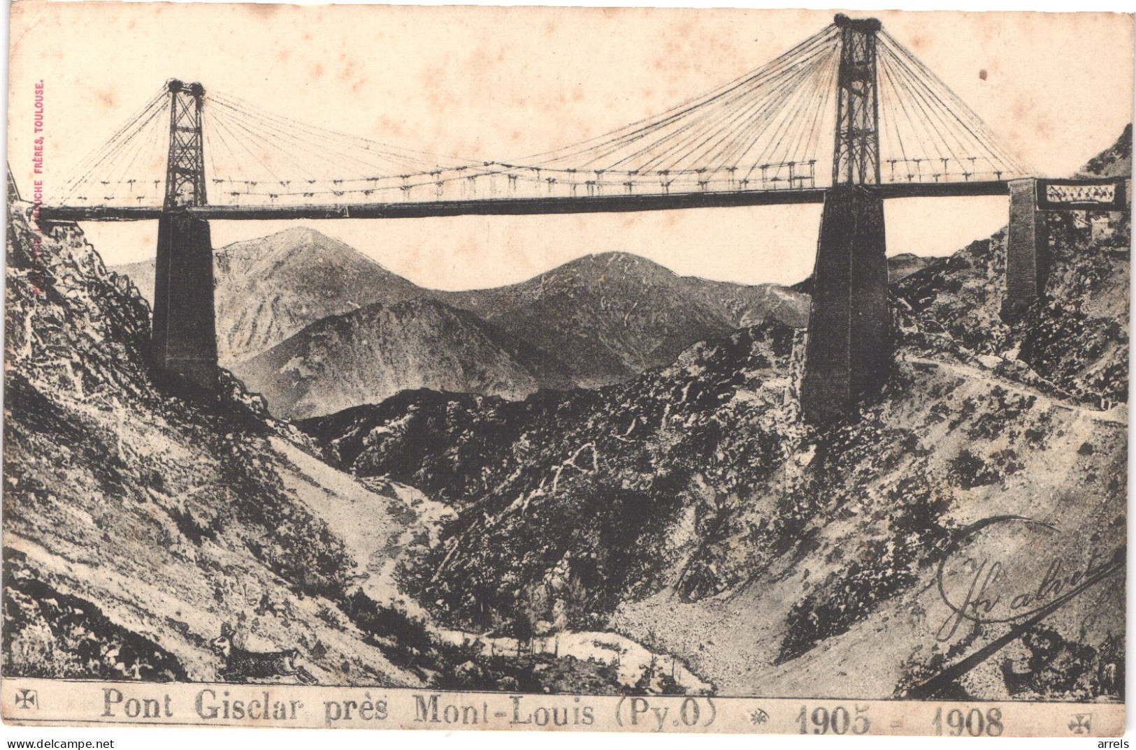 FR66 FONTPEDROUSE - Labouche - Pont Gisclar Près MONT LOUIS - Construction - 1905 1908 - Rare - Andere & Zonder Classificatie