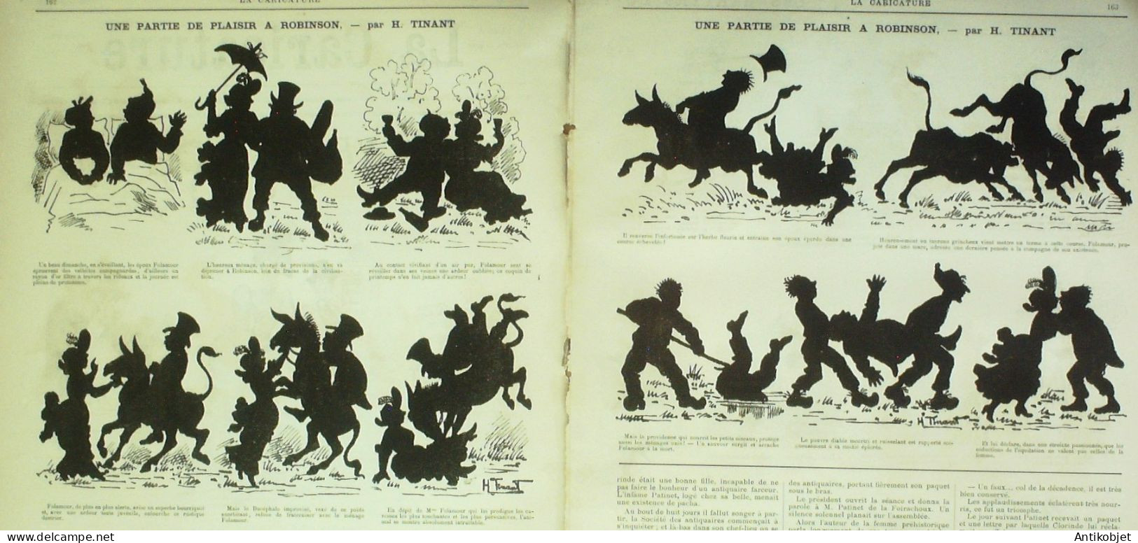 La Caricature 1883 N°178 Martyrs Du Pschutt Draner à Robinson Tinant Sorel Trock - Magazines - Before 1900