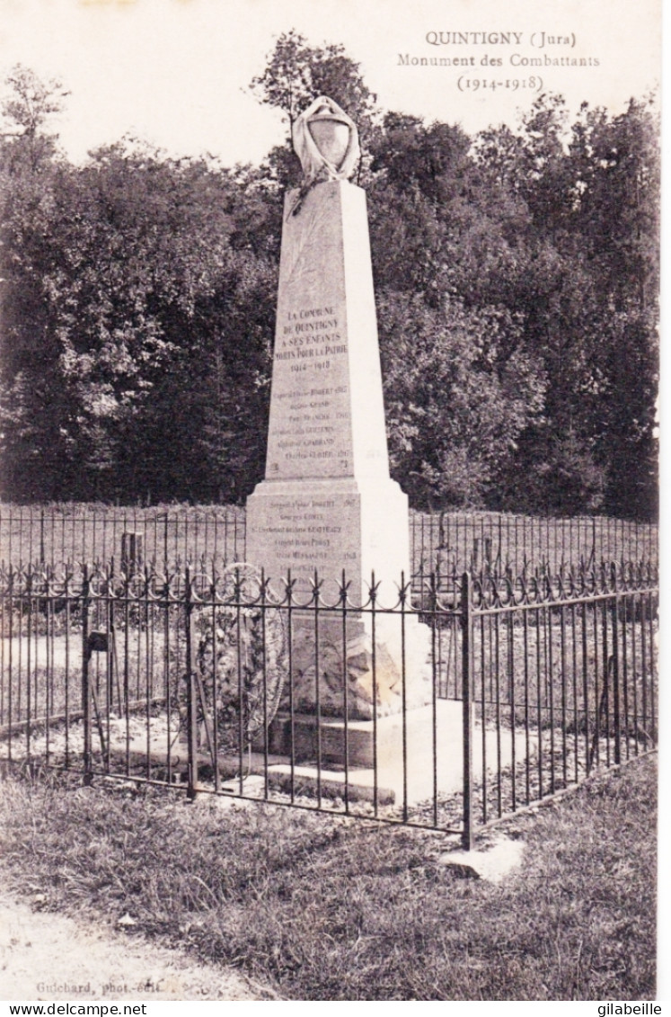 39 - Jura -  QUINTIGNY Monument Aux Morts - Otros & Sin Clasificación