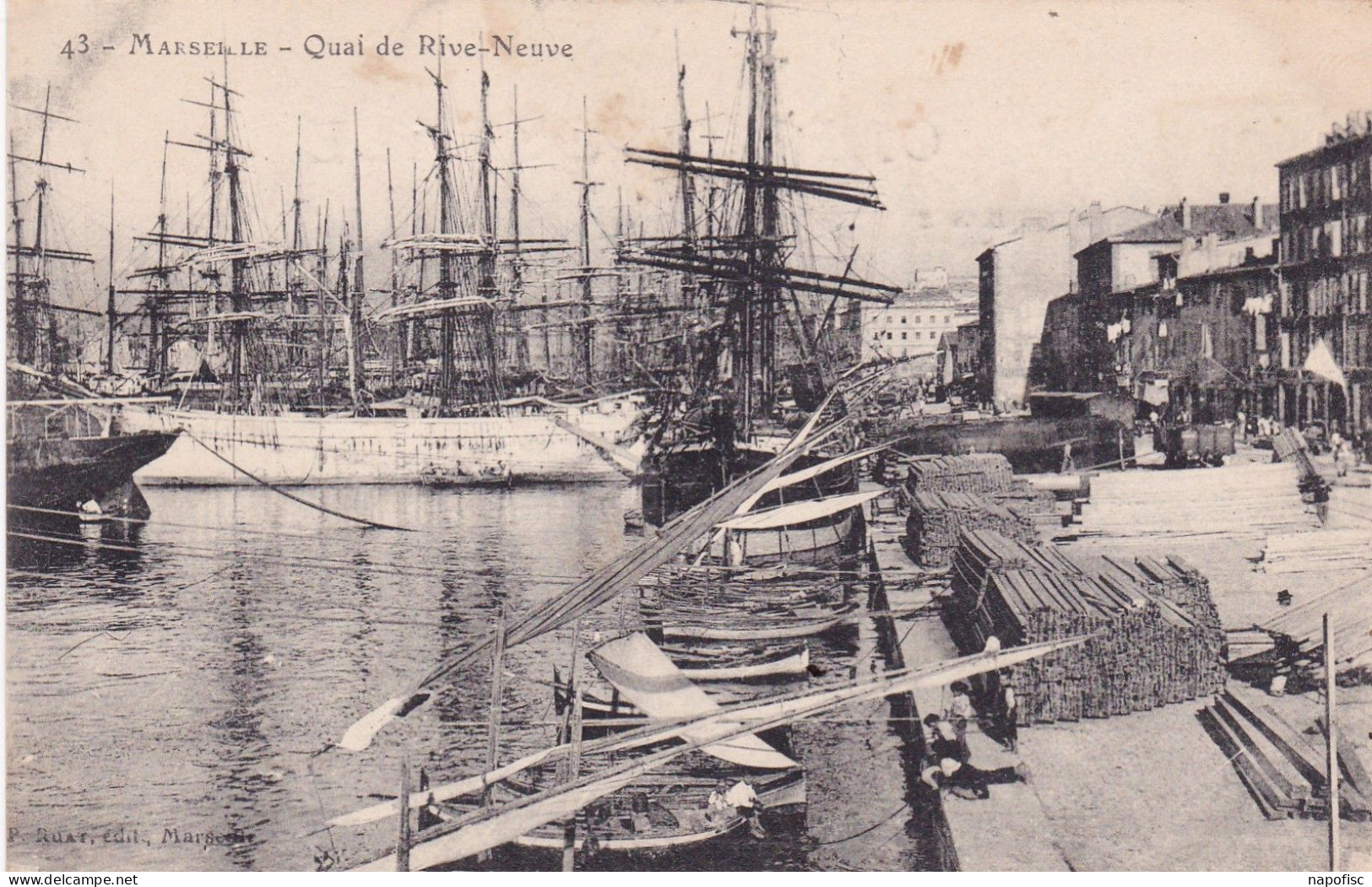 13-Marseille Quai De Rive-Neuve - Alter Hafen (Vieux Port), Saint-Victor, Le Panier