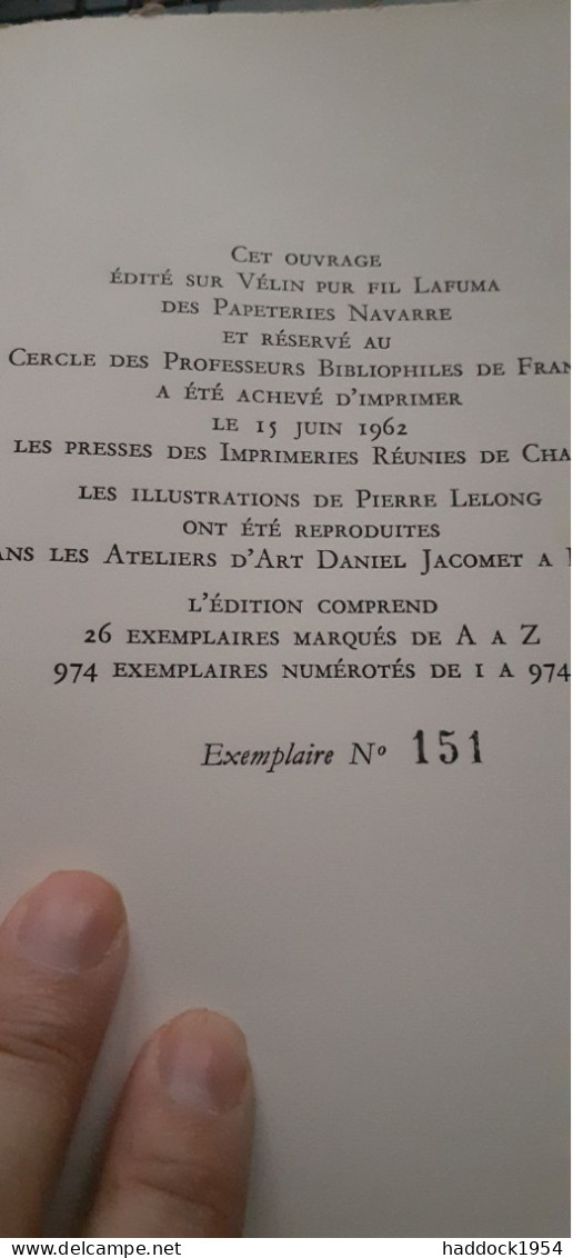 Les Cent Nouvelles Nouvelles PIERRE LELONG Roissard 1962 - Other & Unclassified