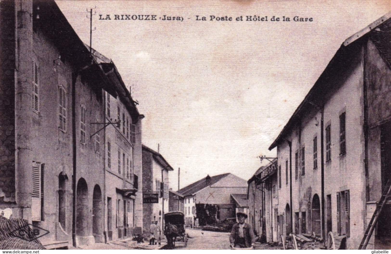 39 - Jura - LA RIXOUZE - La Poste Et Hotel De La Gare - Other & Unclassified