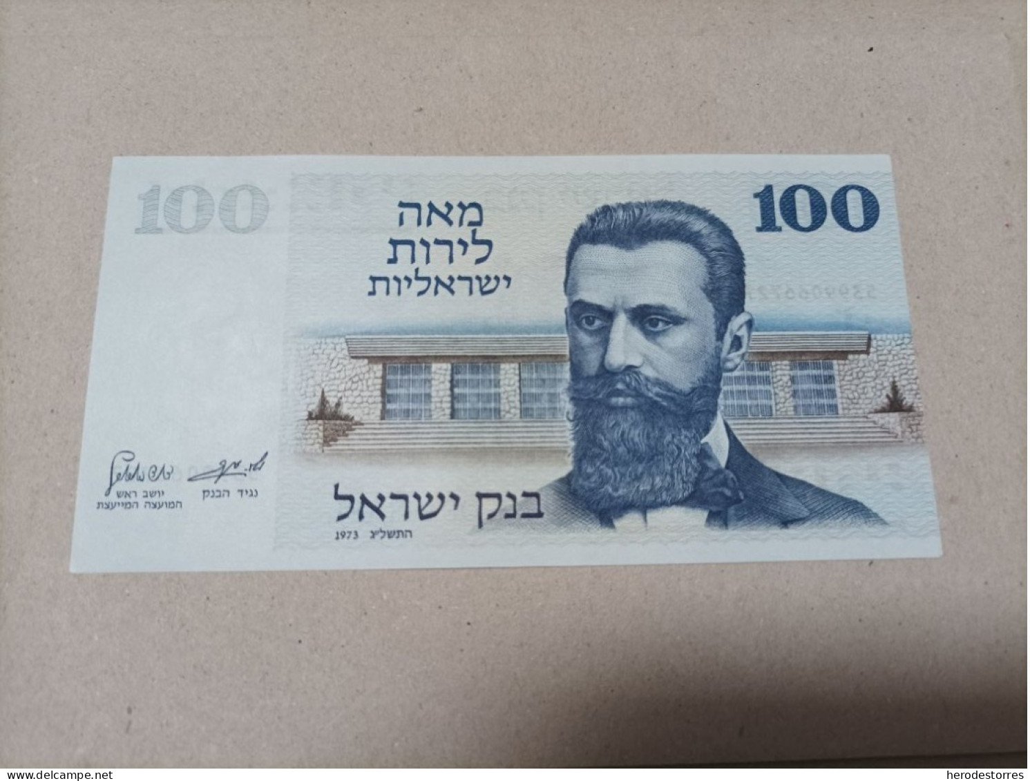 Billete Israel, 100 Lirot, Año 1973, UNC - Israel