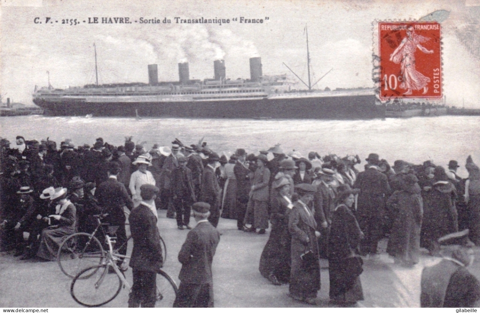 76 - Seine Maritime - LE HAVRE - Sortie Du Transatlantique " France " - Harbour