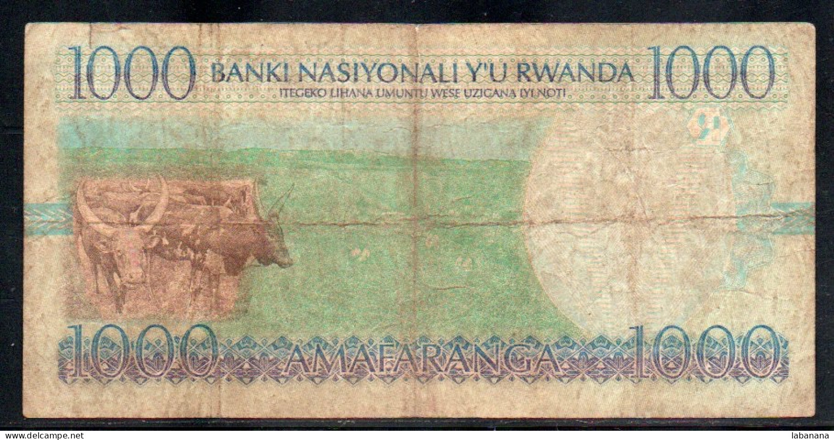 659-Rwanda 1000fr 1998 AJ045 - Rwanda