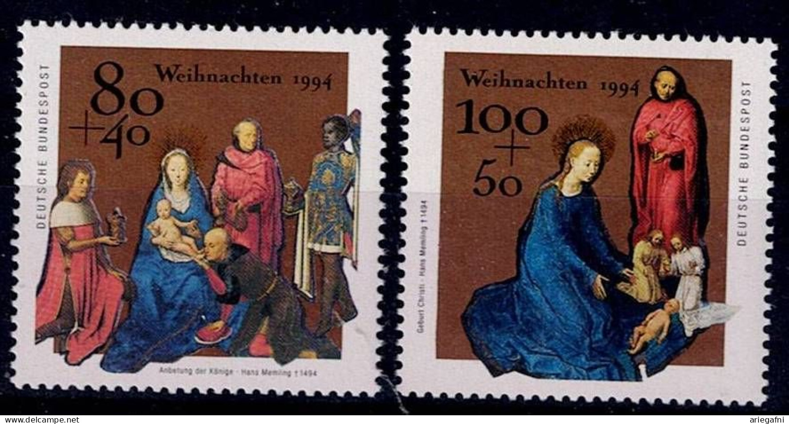 GERMANY 1994 BUND CHRISTMAS MI No 1770-1 MNH VF!! - Ongebruikt