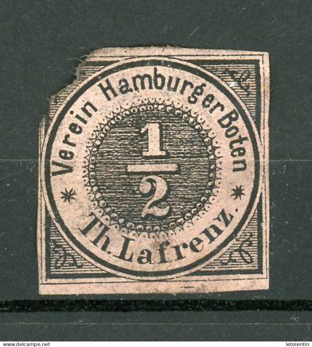 ALLEMAGNE - POSTE PRIVÉE (VEREIN HAMBURGER BOTEN) TH. LAFRENZ  N° Yvert - (*) - Andere & Zonder Classificatie