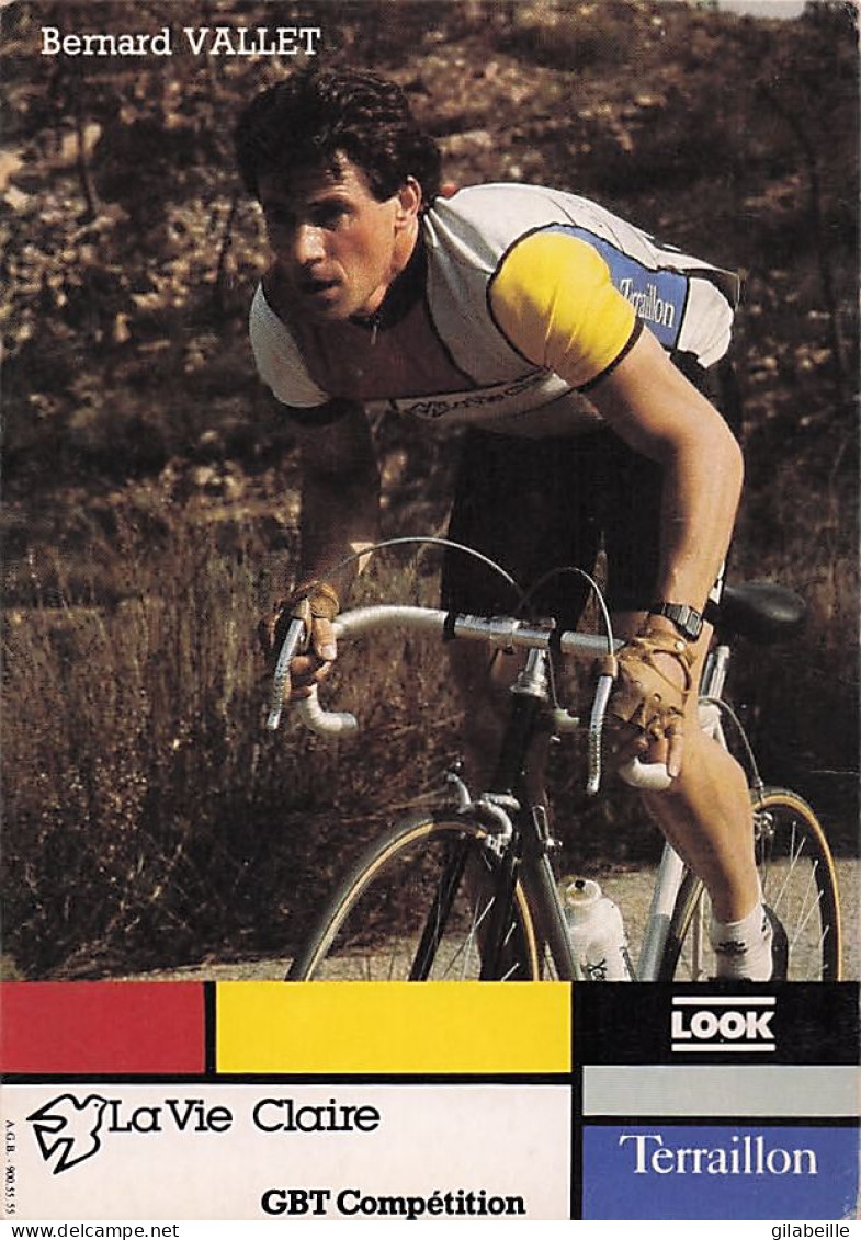 Vélo Coureur Cycliste Francais  Bernard Vallet - Team La Vie Claire - Cycling - Cyclisme - Ciclismo - Wielrennen - Cycling