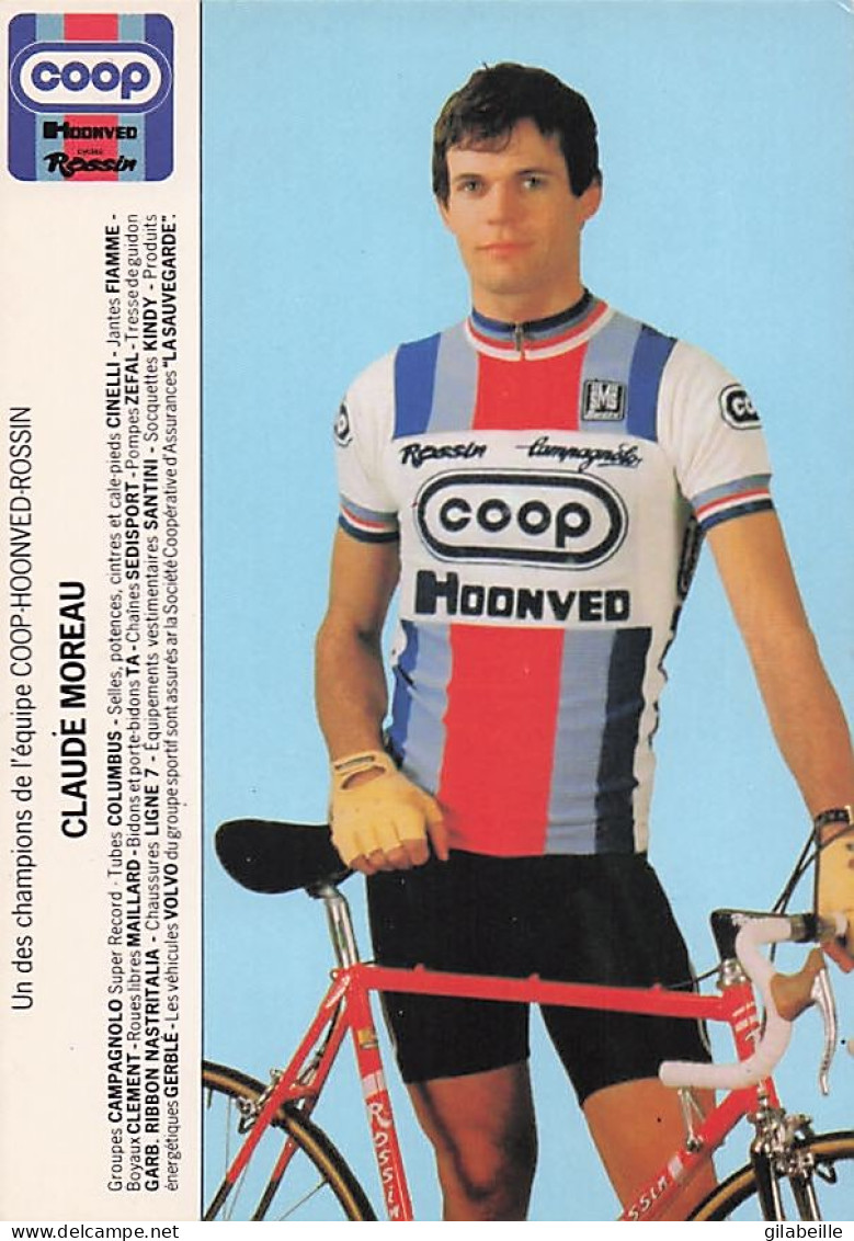 Vélo Coureur Cycliste Francais Claude Moreau  - Team Coop Hoonved - Cycling - Cyclisme - Ciclismo - Wielrennen - - Ciclismo