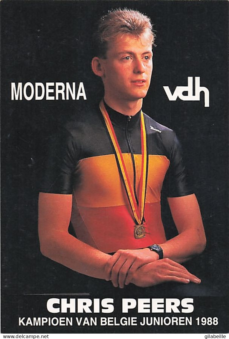 Vélo Coureur Cycliste Belge Chris Peers - Kampioen Van Belgie Junioren 1988- Cycling - Cyclisme - Ciclismo - Wielrennen  - Cyclisme