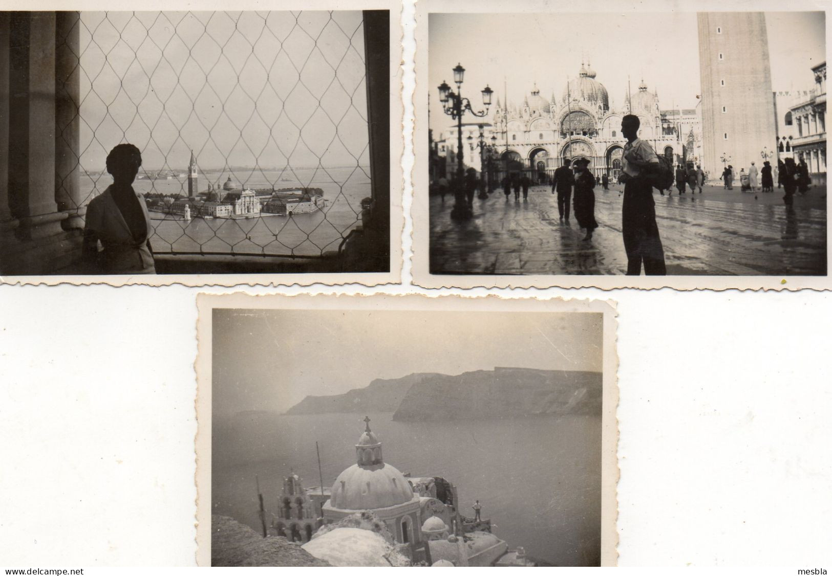 3 Photos Anciennes -  VENISE -   Années 1939 - 40 - Lieux