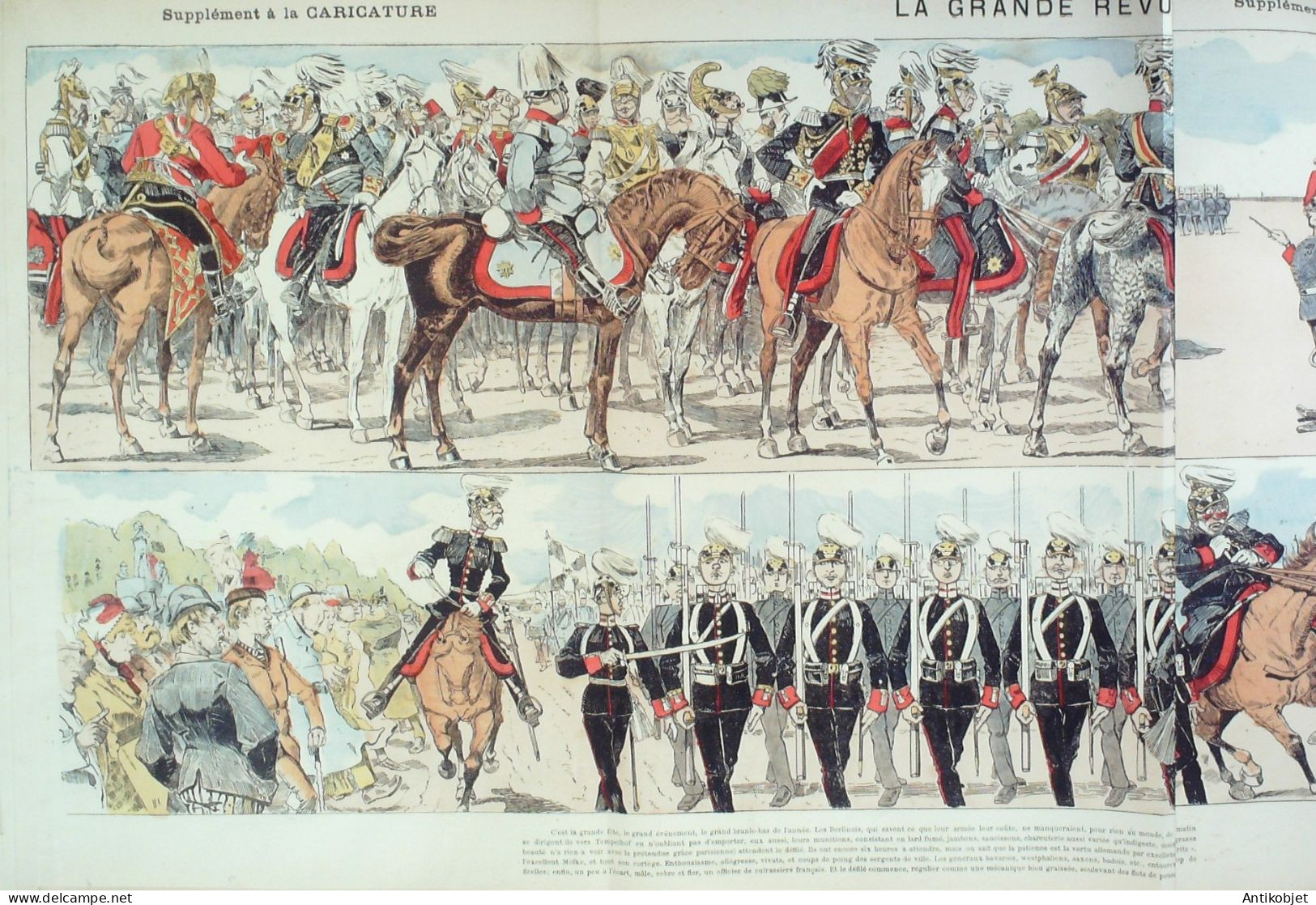 La Caricature 1883 N°181 Armée Allemande Caran D'Ache - Magazines - Before 1900