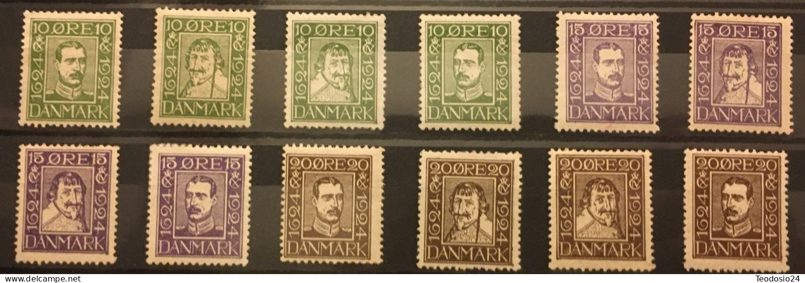 DINAMARCA 1924 YT 153 A 164 VC 85 EUROS * - Unused Stamps