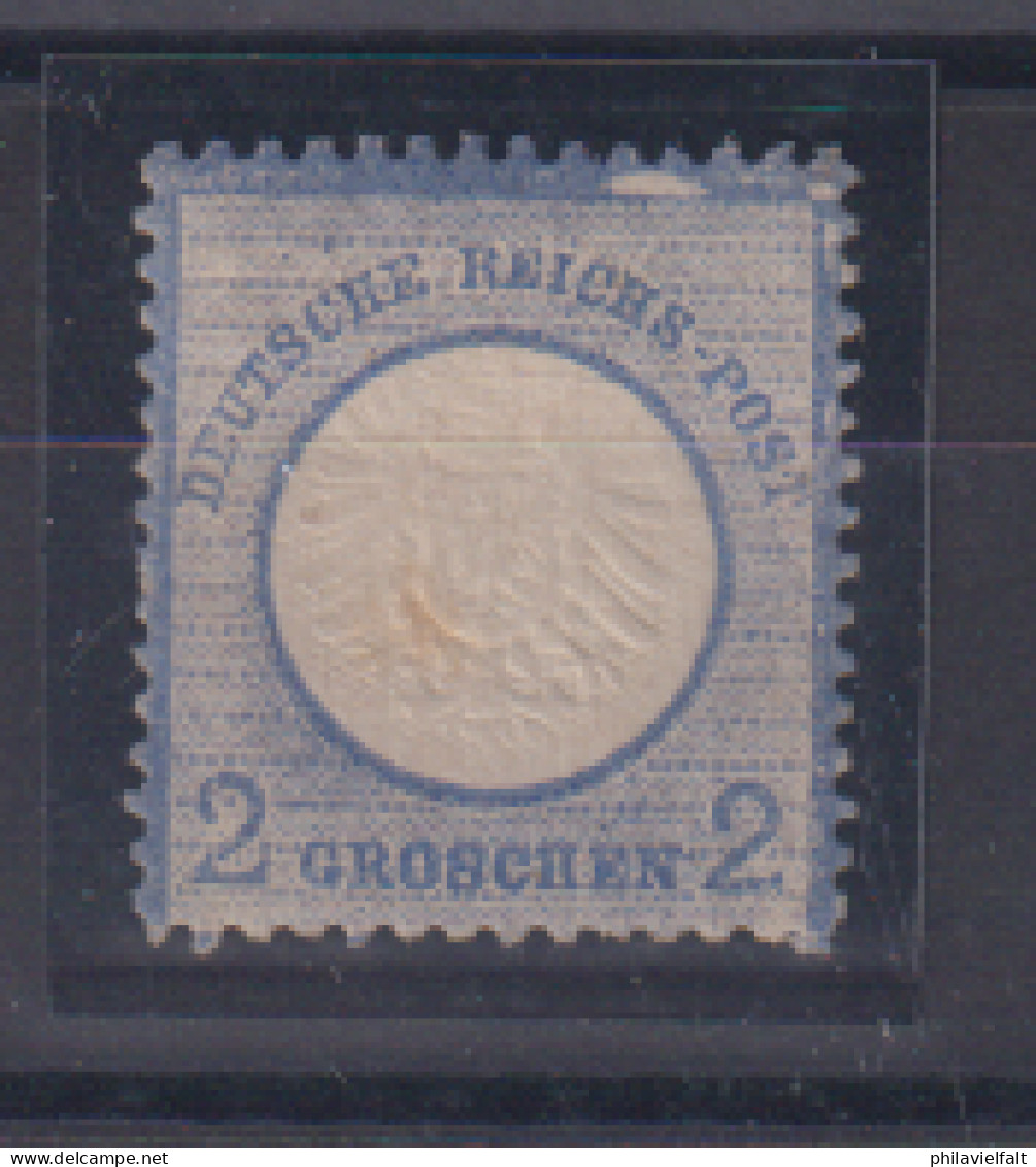 Dt.Reich Gr.Brustschild MiNo. 20 Plattenfehler I (heller Fleck Im Oberen Rahmen über CHS Von REICHS-POST) , Ungebraucht - Unused Stamps