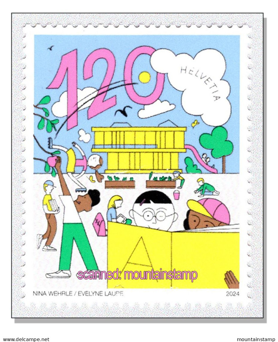 Switzerland 2024 (2/24) 150 Jahre Volksschule - L’école Obligatoire - Scuola Obbligatoria - Compulsory School MNH ** - Unused Stamps