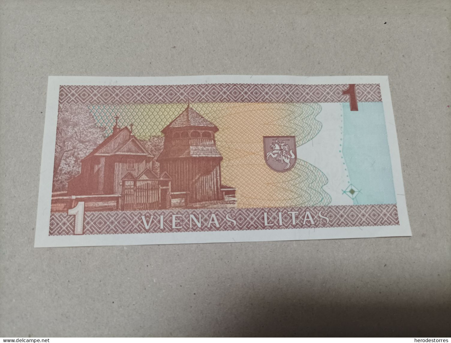 Billete De Lituania De 1 Litas, Año 1994, Serie AAA, UNC - Lithuania