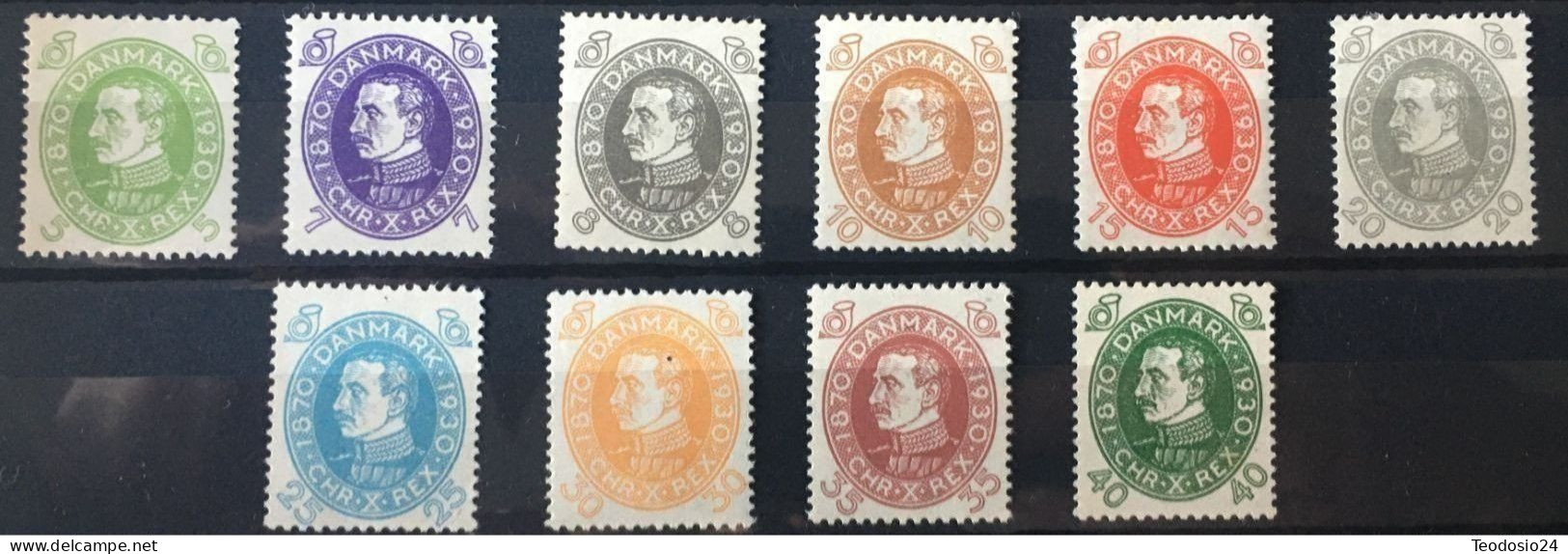 DINAMARCA 1930  * YT 197/206. . Cat. 130 €. - Unused Stamps